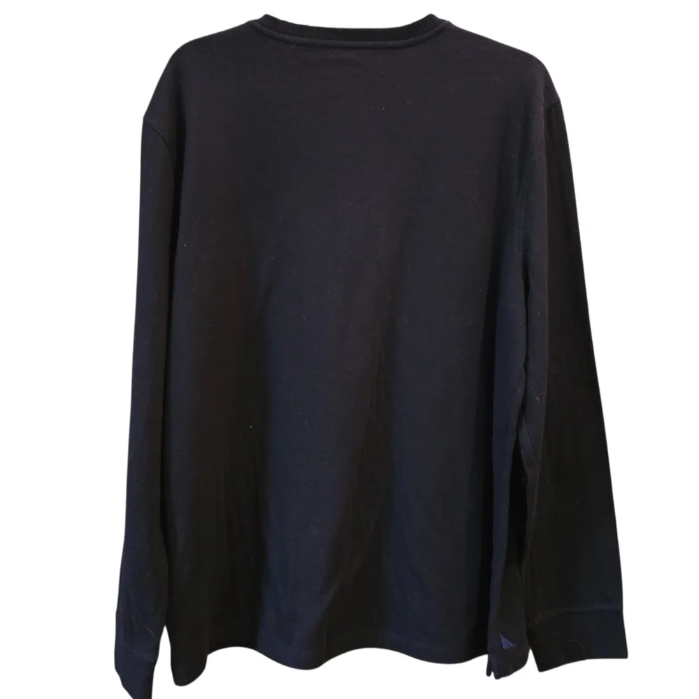 UNTUCKit Men's Black Long Sleeve Henley